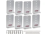 Extreme Max 3006.7115 Vertical Pontoon Bunk Bolster L-bracket Set Of 8. Fixed Price $209.88.
