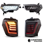 Led Headlights + Tail For 14-22 Toyota 4RUNNER Clear Reflector Lens. Fixed Price $598.99.