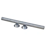 Tie Down Roller Shaft With 2 Pal Nuts Galvanized 5/8" X 9-1/4" #86187. Fixed Price $6.94.