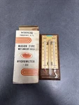 Vintage Weskler Instruments Mason Type Wet And Dry Bulb Hygrometer #314. Fixed Price $30.00.