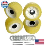Uanofcn 3 Width X 5 Od Boat Trailer Poly Ribbed Wobble Rollers Mounting Hole. Fixed Price $78.83.