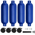Sailortenx Boat Fenders Pack 4.5X16" Inflatable Ribbed Marine Protection. Fixed Price $88.49.