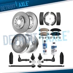 12.99'' Front Disc Rotors Pad Rear Drum Shoe For 2009-2013 Silverado Sierra 1500. Fixed Price $337.45.
