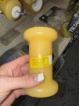 Seachoice 56500 Non-marking Tp Yellow Rubber Spool Roller Inch. Fixed Price $8.00.