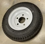 Kenda / Martin Trailer Tire & Wheel Assembly 480-8 White Rim 5-HOLE * Ex. Fixed Price $7.95.