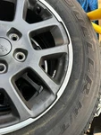 Jeep Tires 255 70/R18 113T 4 Set Good Condition 70R18 All Terrain. Fixed Price $1200.00.