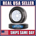 2-PACK Radial Trailer Tire Rim ST175/80R13 Inch Lrc Lug White Spoke Wheel. Fixed Price $159.89.