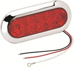 Wesbar Red Stop/turn/tail Light W/ Black Flange Chrome Trim Snap Ring 54004. Fixed Price $34.95.