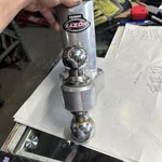 Trimax TRZ4ALRP 4" Aluminum Adjustable Hitch With Dual Ball 2" 2-5/16". Fixed Price $162.41.