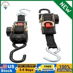 Retractable Transom Tie Down Straps, 1 Width, 6 Dual Hooks Black. Fixed Price $41.68.