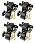 4X Ladder Rack Ratchet Straps W/ J-hook 1.5"X7.5" Black Retractable Tie. Fixed Price $68.00.