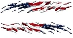 Boat Car Truck Trailer American Flag Graphics Decal Racing Stickers Wrap. Fixed Price $71.66.