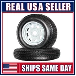 2-PACK Trailer Tire Rim ST205/75D15 Inch Load Lug 4.5 White Spoke Wheel. Fixed Price $189.99.