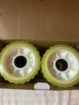 Uanofcn 3" Width X 5" Od Boat Trailer Poly Ribbed Wobble Rollers Mounting Hol.... Fixed Price $60.00.