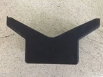 Boat Trailer Bow V Stop 4" Block With Hole For 1/2 Shaft Black Rubber 7-1879. Fixed Price $23.99.