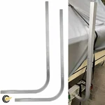 Pair Boat Trailer Guide On Pole 1/2" Square 1/8" Thick 46" Tall Aluminum. Fixed Price $71.07.