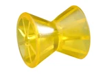 Tiedown Boat Trailer 4" Amber/yellow Poly Bow Roller Only Fits 1/2" Shaft. Fixed Price $12.99.