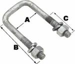 Seachoice Square U-bolt 7/16 X 2-1/16 2-13/16. Fixed Price $13.66.