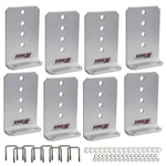 Extreme Max 3006.7115 Vertical Pontoon Bunk Bolster L-bracket Set Of 8. Fixed Price $153.99.