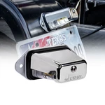 Chrome 12V Dc Surface-mount Dot Led License Plate Light For Boat Trailer Utv Atv. Fixed Price $9.99.