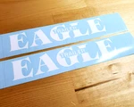 Eagle Boat Trailer Decals Stickers Gloss White 18X3.6" (2) Fast Usa. Fixed Price $44.00.