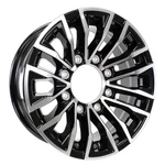 Ecustomrim Aluminum Trailer Wheel 16X6 Inch Black And Machined 8 Lug. Fixed Price $136.21.