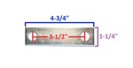 Ez Loader Boat Trailer Zinc Plated 3-1/8" U-bolt Channel Bunk Strap 250-014872. Fixed Price $5.99.