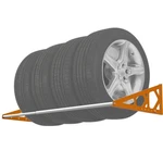 Fioracl Tire Rack Wall Mount Adjustable 56", Orange. Fixed Price $106.15.