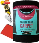 Sturdyshape Thick Boat Trailer Bunk Carpet Kit 13FTX12IN 12INX13FT, Black. Fixed Price $44.98.