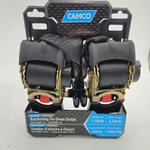 Heavy-duty Camco 50031 Retractable Ratchet Tie-down Straps 2 6 1100 Lb Wll 330. Fixed Price $54.99.