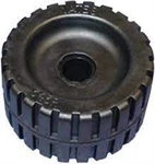Yates #343R 3/8" Ribbed Wobble Roller Heavy-duty Rubber 3/4" Shaft Black Hol. Fixed Price $24.00.