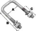Seachoice 57230 Sq U 7/16-14X3-1/16X4-5/16 Bk. Fixed Price $28.90.