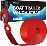 Boat Trailer Winch Strap With Hook 2" X - 10,816LBS 20', Red. Fixed Price $28.37.