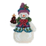 Pinecone Snowman Cross Stitch Kit Mill Hill 2015 Jim Shore JS205102. Fixed Price $10.99.