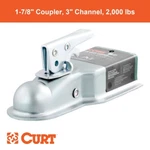 1-7/8" Straight-tongue Coupler With Posi-lock (3" Channel, 2,000 Lbs, Zinc). Fixed Price $46.99.