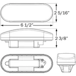 Seachoice ST70RKSCH 52931 3-FUNCTION Sealed Oval Flush-mount Tail Light. Fixed Price $14.58.