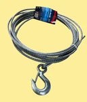 1/4" X 25" Winch Cable With Hook, 19 Galvanized Aircraft #7528 Amztd. Fixed Price $44.60.