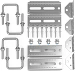 4 Pcs 8" Galvanized Swivel Top Bunk Bracket Kit For 3" X 1.5", 2 Silver. Fixed Price $51.34.