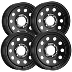 (set Of 4) Vision 70 Trailer Mod 15X6 6X5.5" +0MM Black Wheels Rims 15" Inch. Fixed Price $227.96.