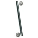 C.e. Smith 10700A Package Roller Shaft 1/2" X 5-1/4" W/cap Nuts Zinc. Fixed Price $14.29.