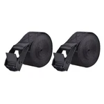 Azarxis Lashing Straps Ratchet Tie Down Secure 6.6 Ft, #1 Black - 2 Pack. Fixed Price $16.52.