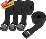 Peasug Tie Down Straps, 4 Pcs Lashing Small 0.78" X 5&APOS;, Black. Fixed Price $21.36.