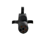 Sbt 6-WAY Round Pole To 4-WAY Flat Trailer Adapter With Dust Cover. Fixed Price $9.40.