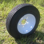 Towmaster 570 X Trailer Tire Load Range C 8" White Rim Lug. Fixed Price $69.23.