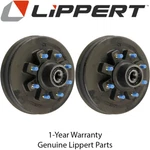 Lippert 12" Threaded Hybrid 8K Hub Pair 8-ON-6.5" 5/8" Stud Fits Dexter, Alko. Fixed Price $251.99.