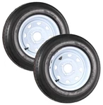 2-PACK Trailer Tire Rim Assembly 5.30-12 530-12 Inch 4 Lug White Spoke Wheel. Fixed Price $118.97.