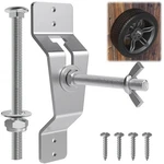 Wall Mount Tire Carrier For Trailer,spare Bracket Silver. Fixed Price $17.95.