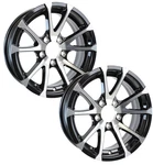 Ecustomrim 2-PACK Aluminum Trailer Wheel 12X4 Inch Black Machined 5 Lug. Fixed Price $131.21.