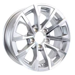Ecustomrim Aluminum Trailer Wheel 15X5 Inch Silver Machined Lug On 4.5. Fixed Price $109.58.