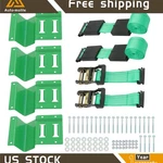 Car Wheel Chock Tie Down Kit Track System For Atv Utv 2 Pcs Heavy Duty Durable. Fixed Price $34.44.